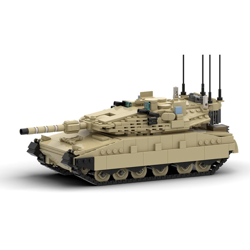 Lego Compatible Military Tank - Blok Tank Merkava Mk4, Model Kendaraan