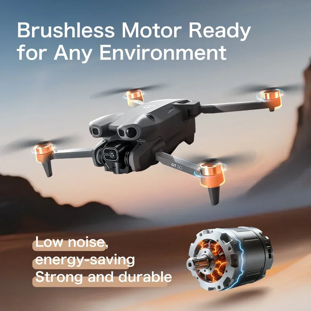 GT50 2.4GHz RC Quadcopter FPV  - Fpv Brushless Rc Drone 4K ulasan dan harga