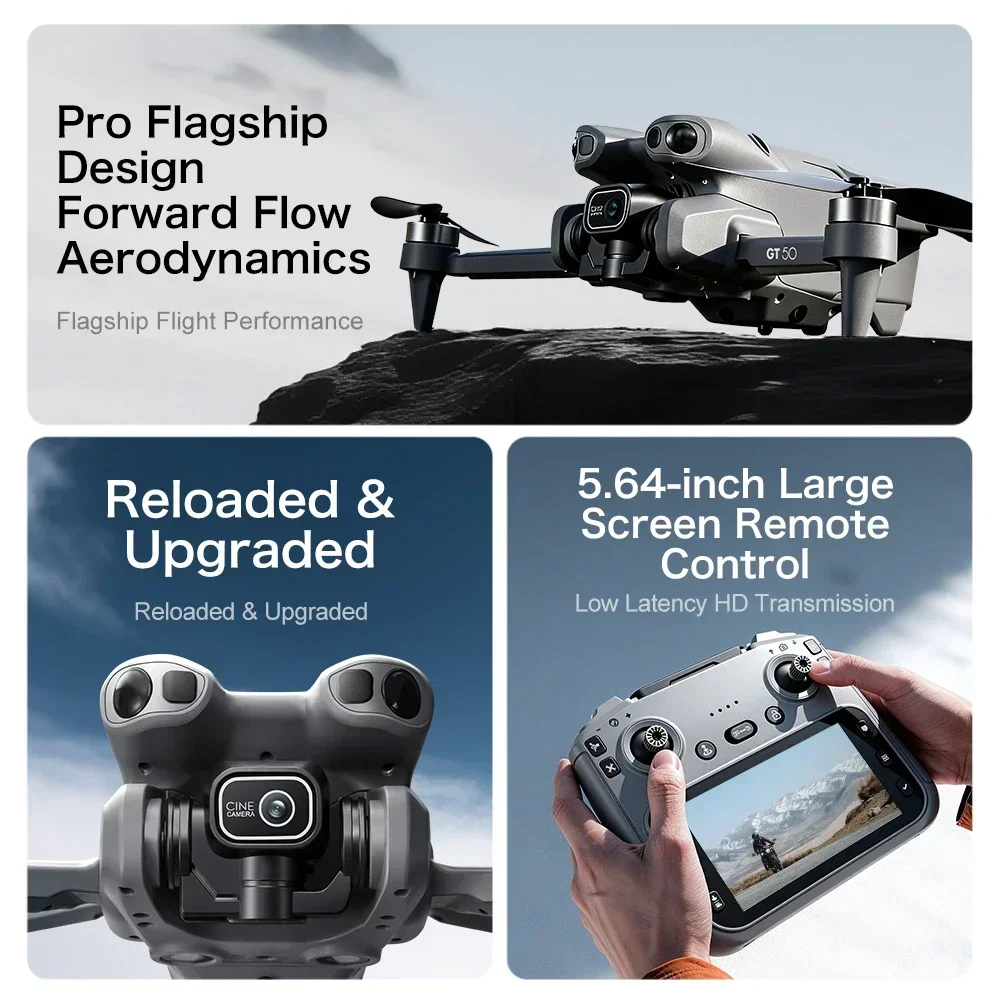 GT50 2.4GHz RC Quadcopter FPV  - Fpv Brushless Rc Drone 4K ulasan dan harga