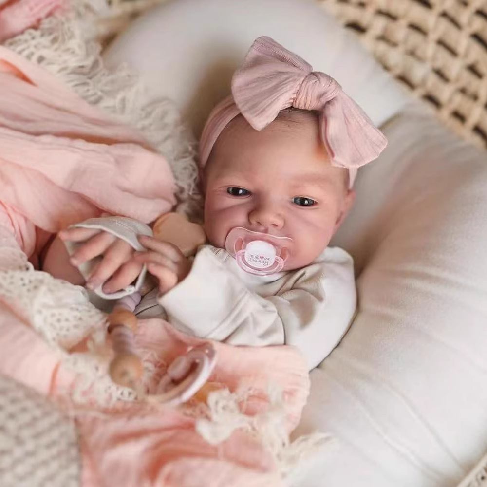 Boneka Silikon Reborn 48CM Aug - Reborn Baby Doll Silicone Realistic ulasan dan harga