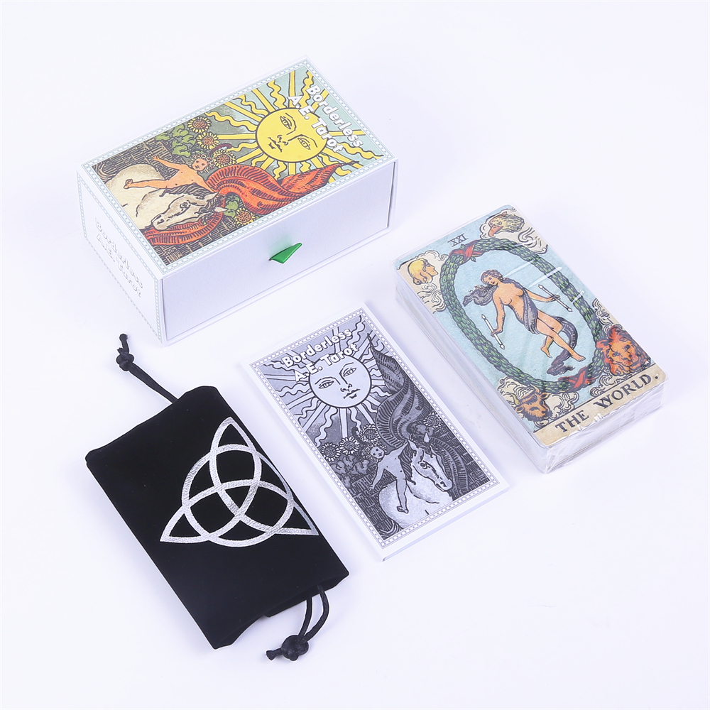 12*7cm tanpa batas A.E. Kartu  - Tarot Cards Deck With Guidebook ulasan dan harga