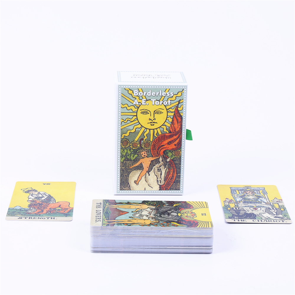 12*7cm tanpa batas A.E. Kartu  - Tarot Cards Deck With Guidebook ulasan dan harga