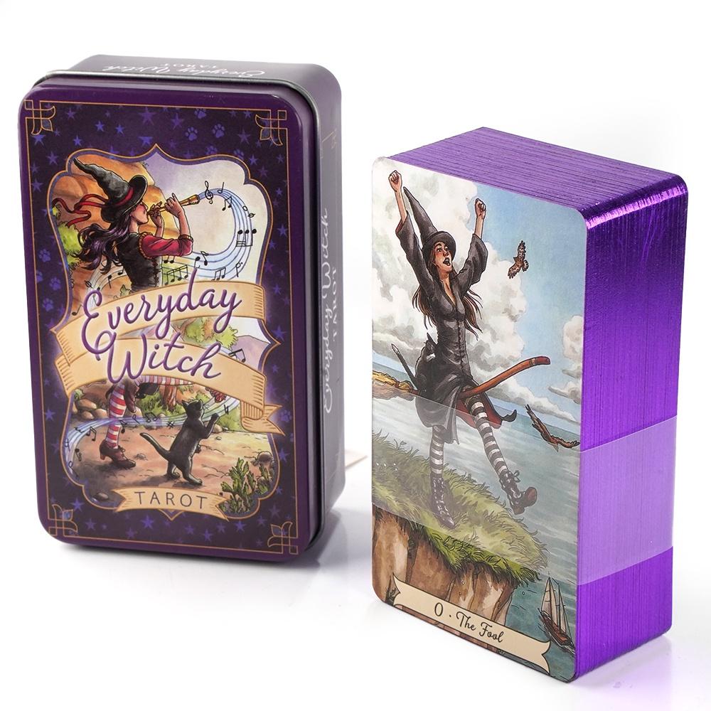 10.3*6cm setiap hari penyihir  - Tarot Cards Deck With Guidebook ulasan dan harga
